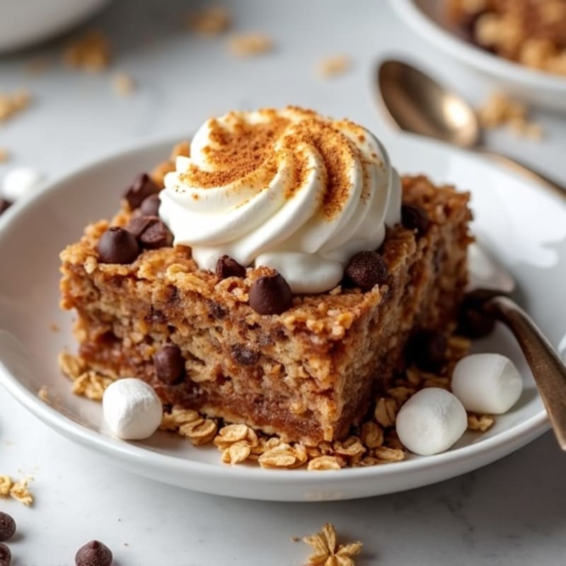 Crunchy S'mores Protein Baked Oatmeal