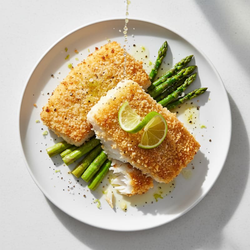 Golden Parmesan-Crusted White Fish with Zesty Lime