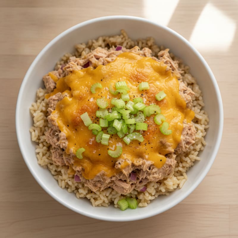 Tuna Melt Rice Bowl