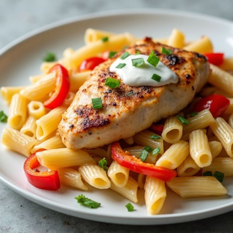 Creamy Cajun Chicken Pasta with Bell Peppers