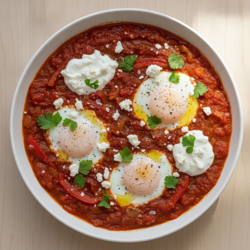 Spiced Tomato and Poached Egg Shakshuka