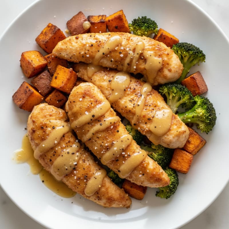 Baked Chicken Tenderloins with Honey Mustard