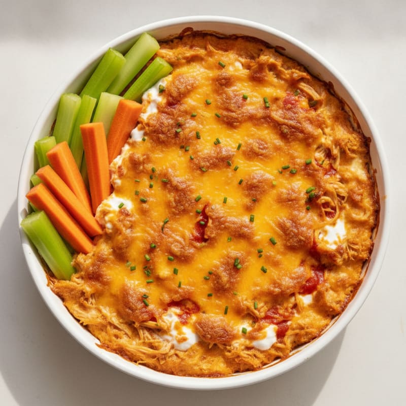 Buffalo Chicken Baked Dip