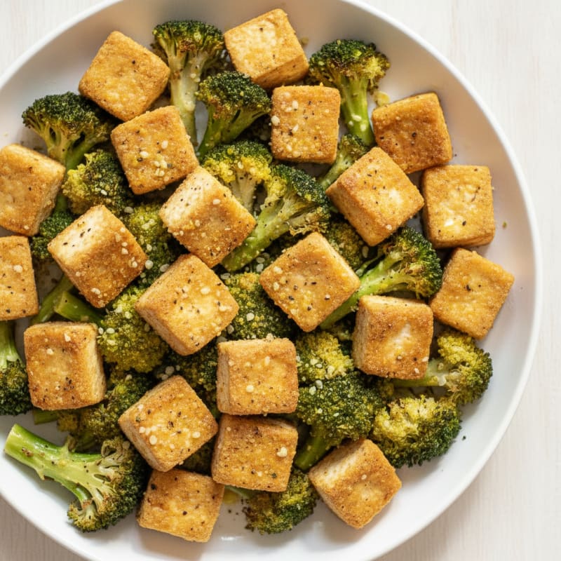 Garlic-Herb Baked Tofu