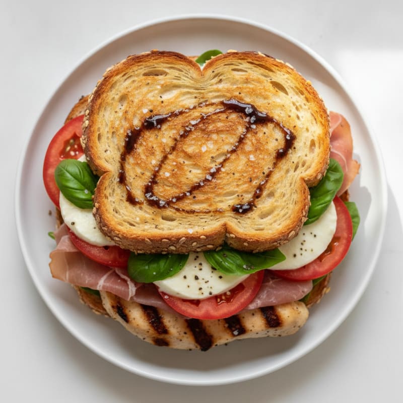 Grilled Caprese Prosciutto Sandwich