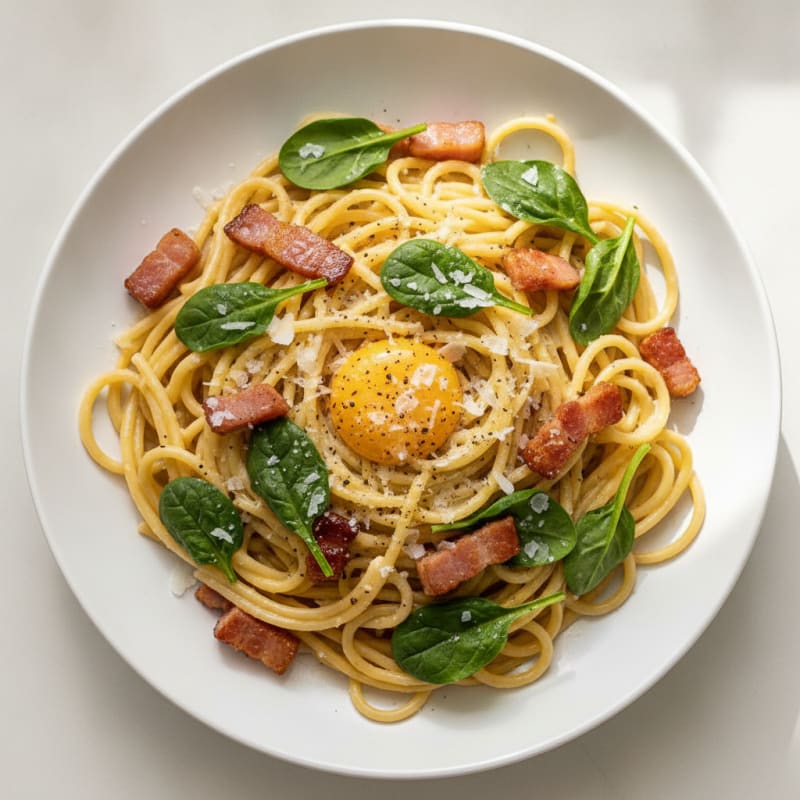Classic Carbonara with Pancetta and Egg