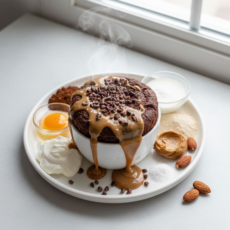 Creamy Chocolate Protein Mug Cake