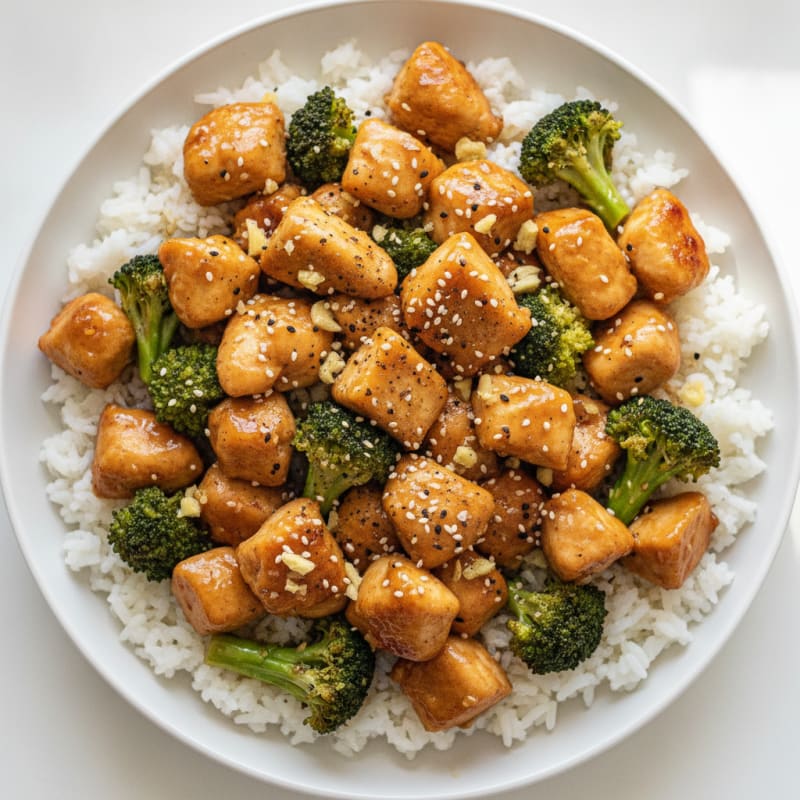 Teriyaki Chicken and Broccoli with Rice