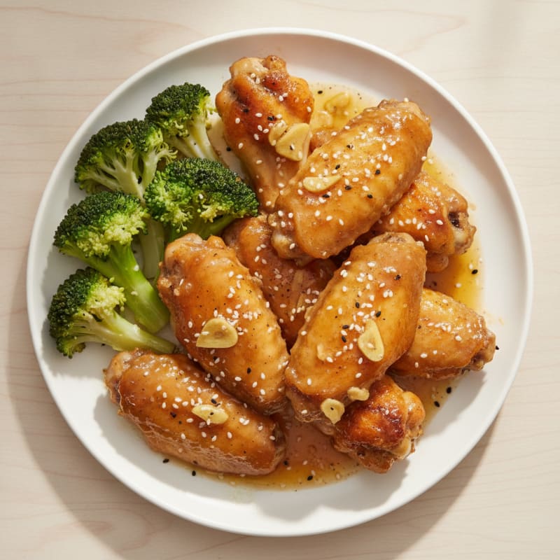 Honey-Garlic Glazed Chicken Wings
