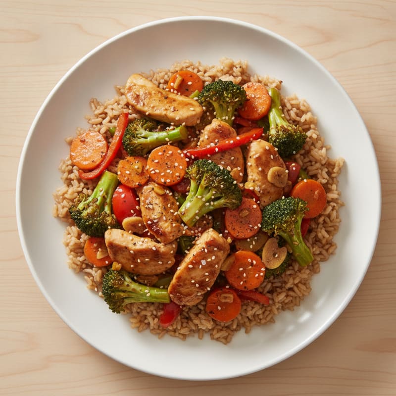 Teriyaki Chicken Stir-Fry with Vegetables