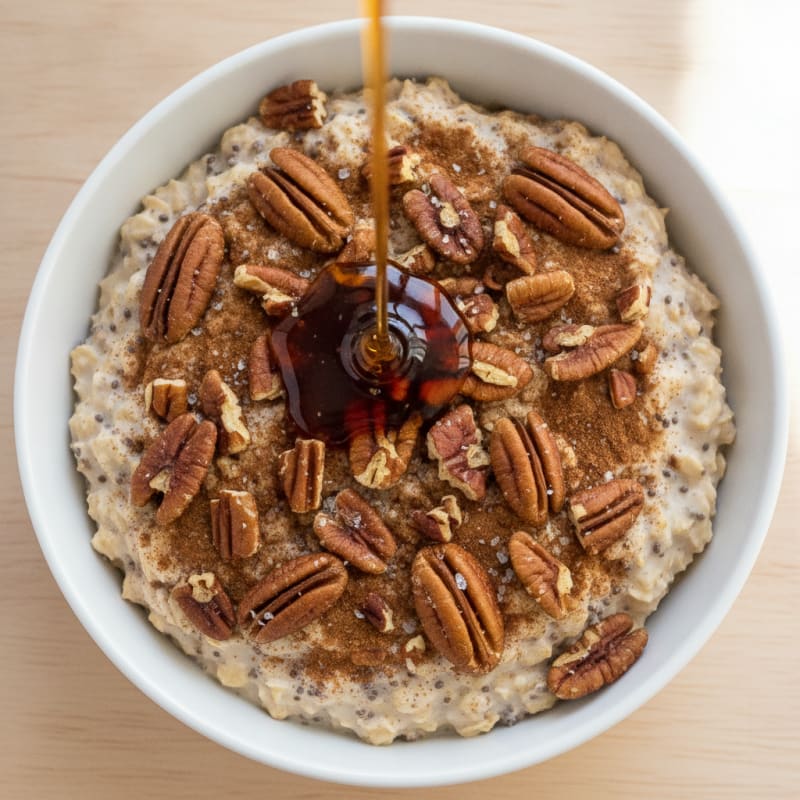 Maple Pecan Overnight Oats