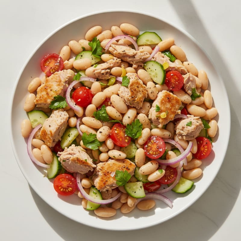 Mediterranean Tuna and White Bean Salad