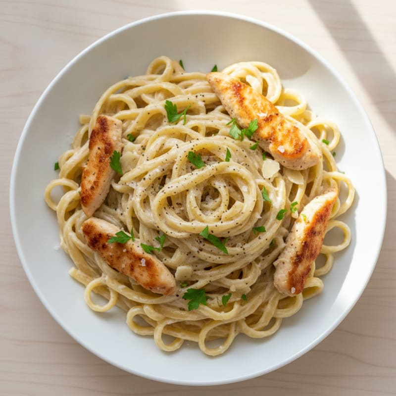 Chicken Alfredo Fettuccine Pasta