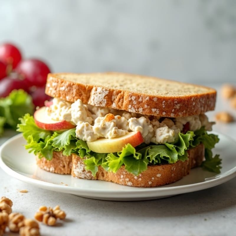 Healthy Creamy Chicken Salad Sandwich