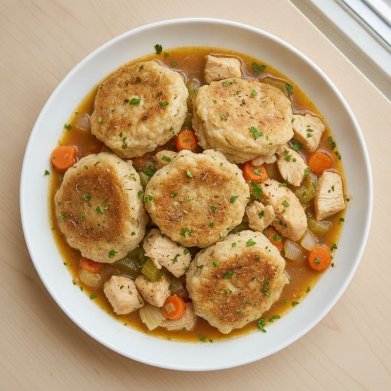 Homestyle Chicken and Herb Dumplings