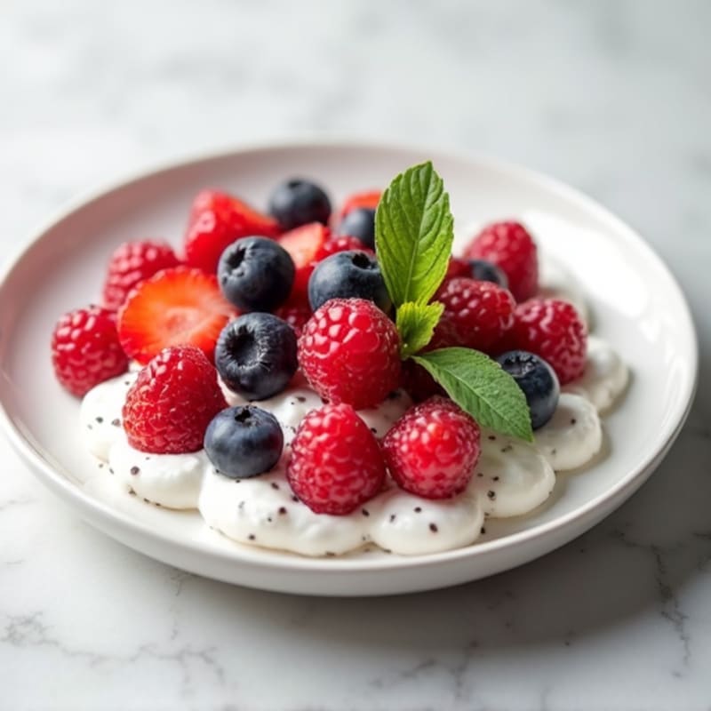 Greek Yogurt with Chia Seeds and Berries