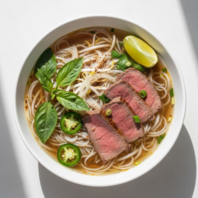Vietnamese Beef Pho Noodle Soup