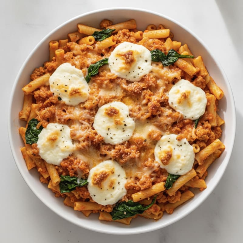 Classic Baked Ziti with Ricotta