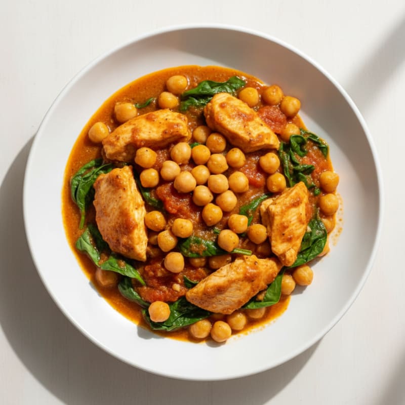 Creamy Spiced Chickpea and Tomato Curry