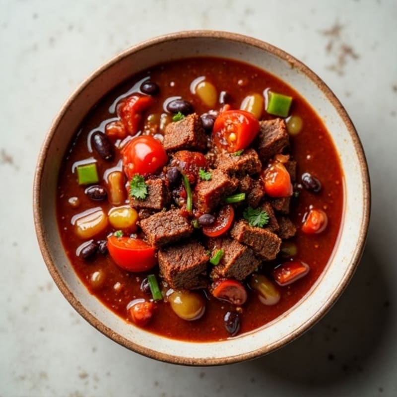 Hearty Black Bean and Grass-Fed Beef Chili