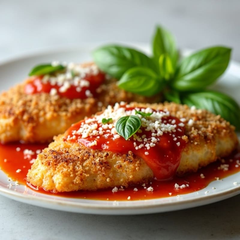 Crispy Baked Chicken Parmesan with Fresh Herbs