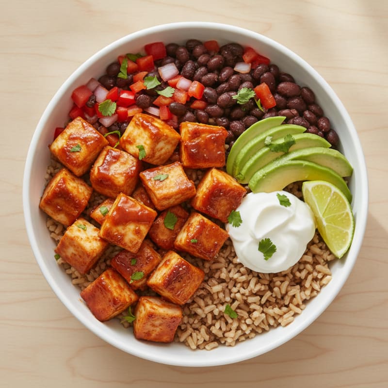 Honey-Chipotle Chicken and Rice Bowl