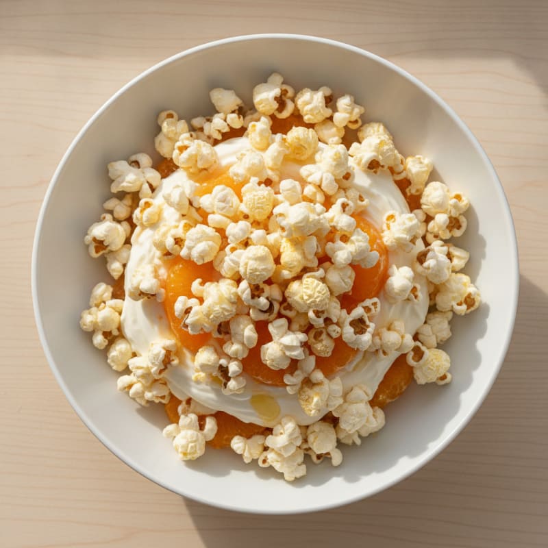 Protein Yogurt Parfait with Popcorn Crunch