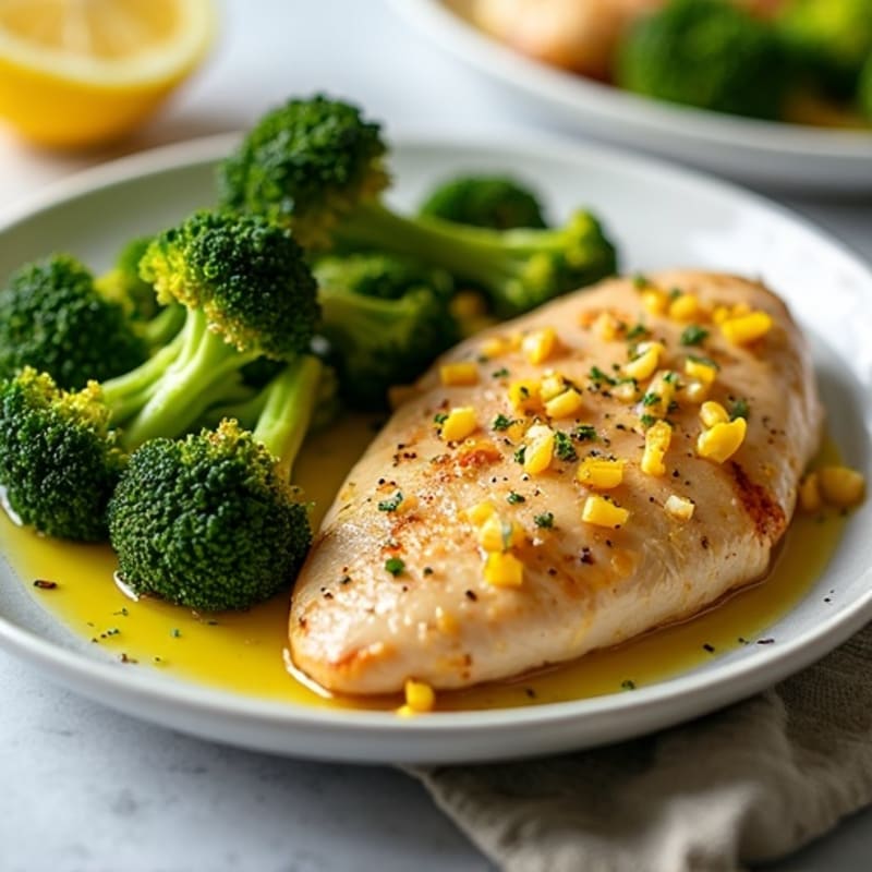 Sheet Pan Lemon-Garlic Chicken and Roasted Broccoli