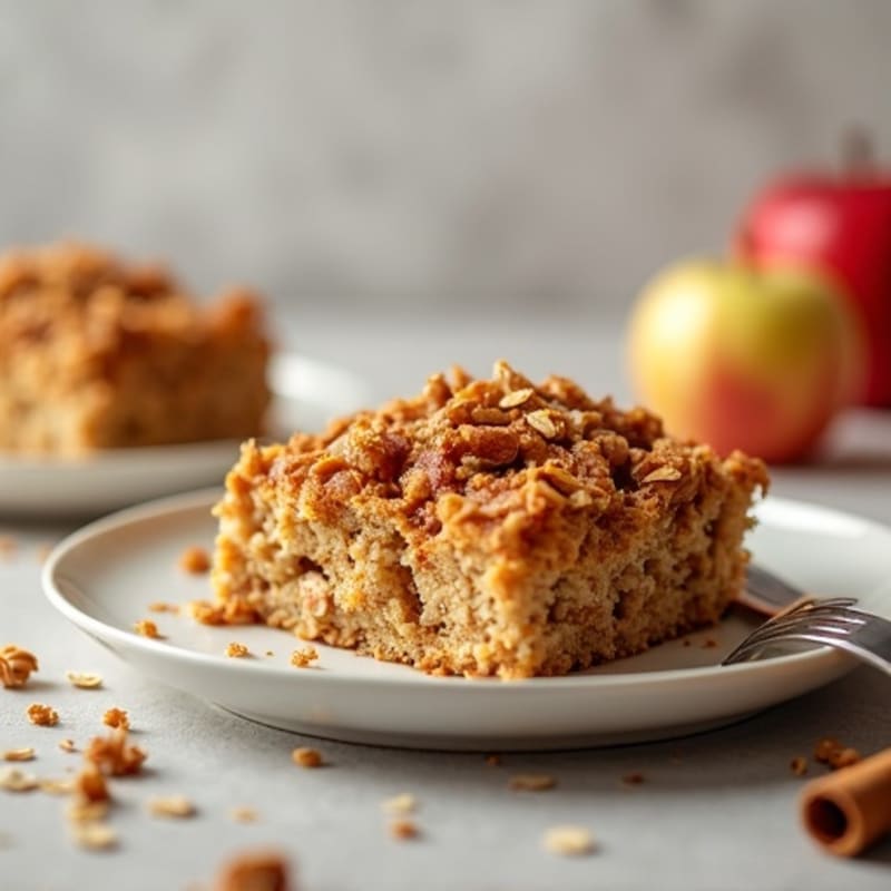 Baked Cinnamon Apple Protein Oatmeal