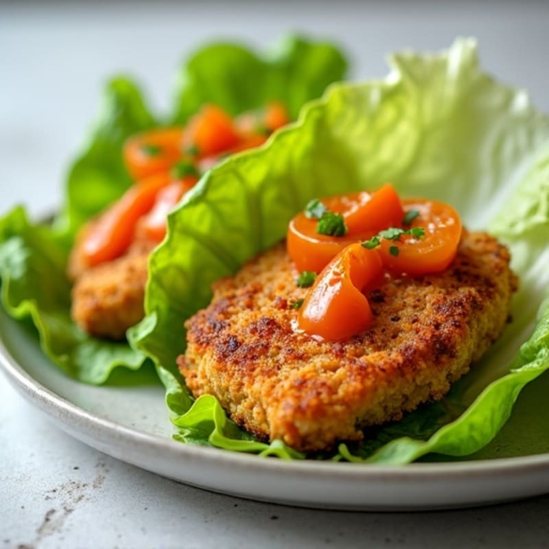 Crispy Buffalo Chicken Lettuce Wrap