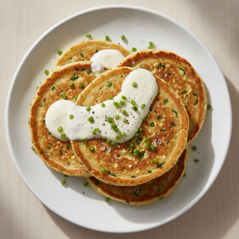 Savory Protein Pancakes with Chives