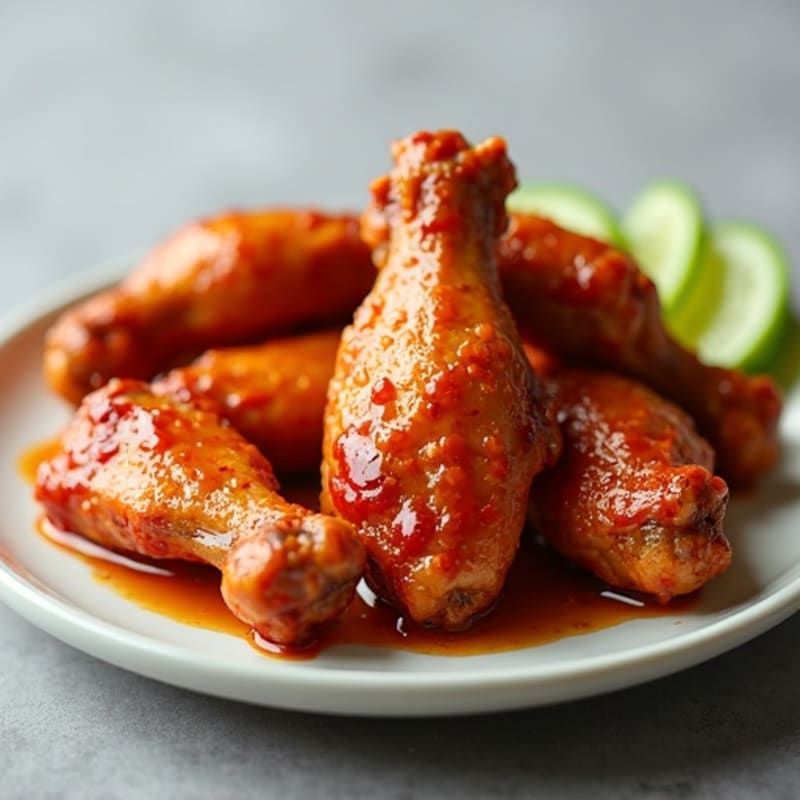Crispy Baked Honey-Sriracha Wings