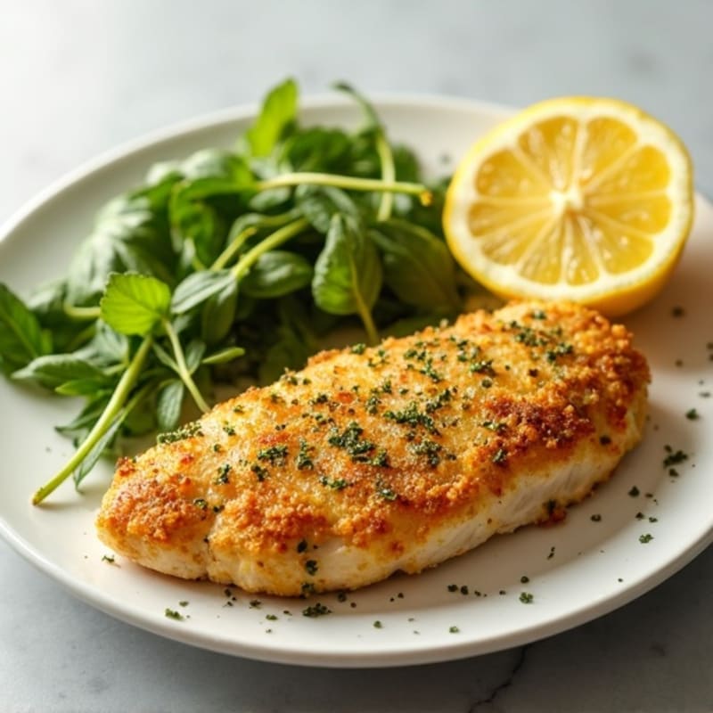 Herb-Crusted Greek Lemon Chicken