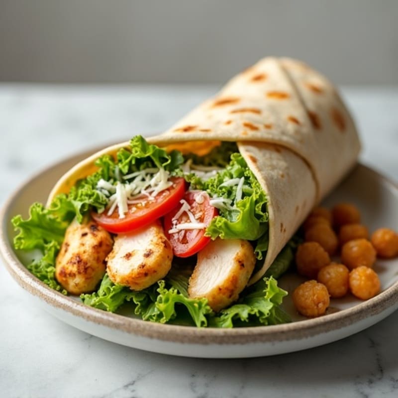 Grilled Chicken Crispy Caesar Wrap