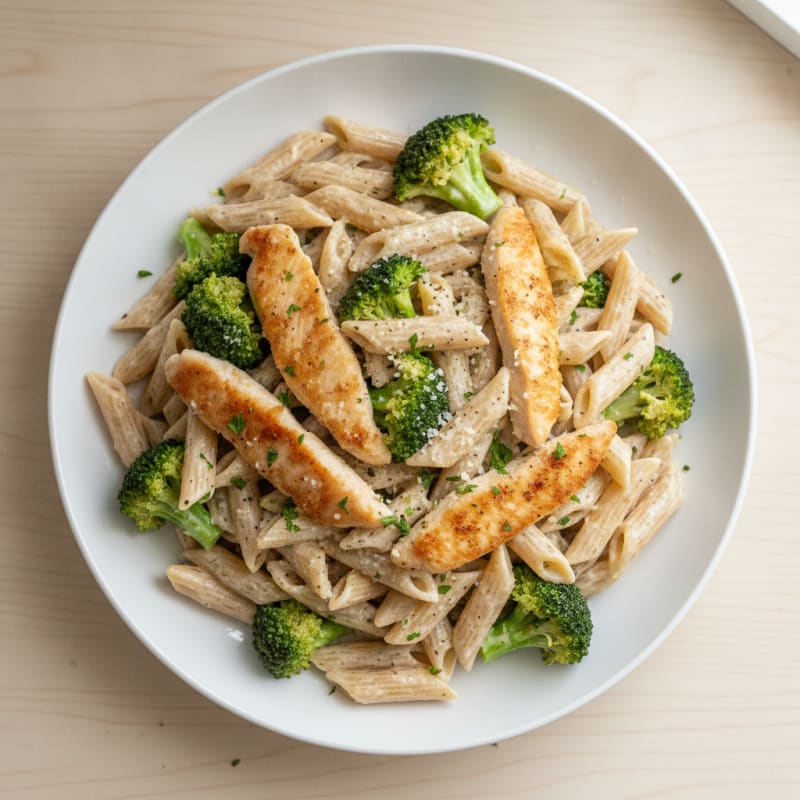 Garlic Parmesan Chicken Alfredo Pasta
