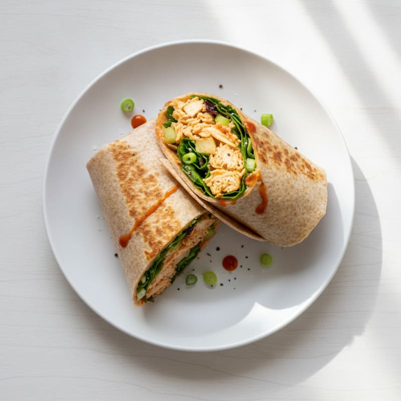 Buffalo Ranch Chicken Salad Wrap