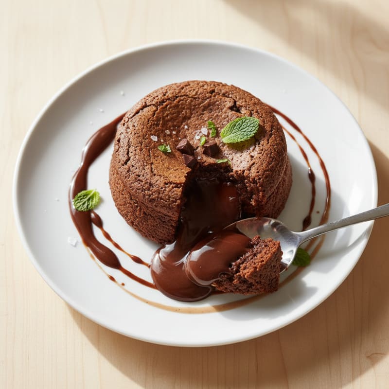 Decadent Chocolate Protein Lava Cake