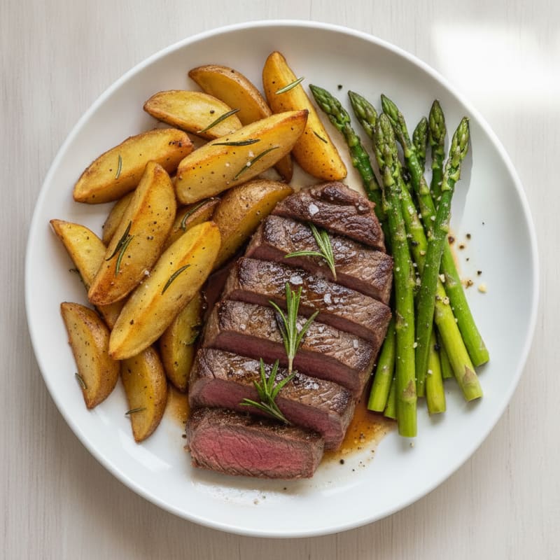 Rosemary Steak with Roasted Potatoes