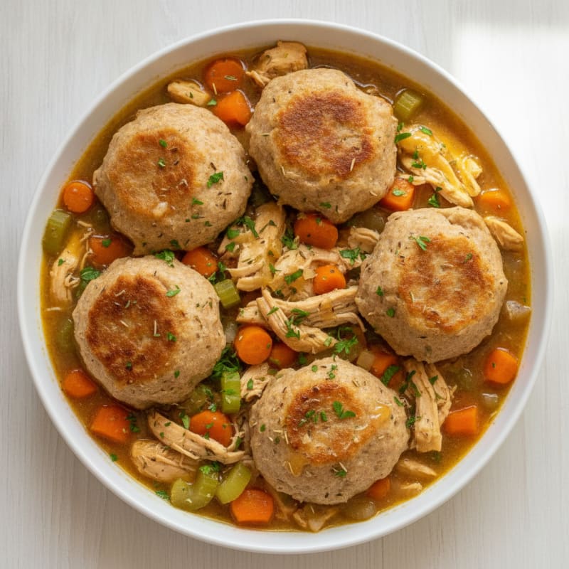 Homestyle Chicken and Herb Dumplings