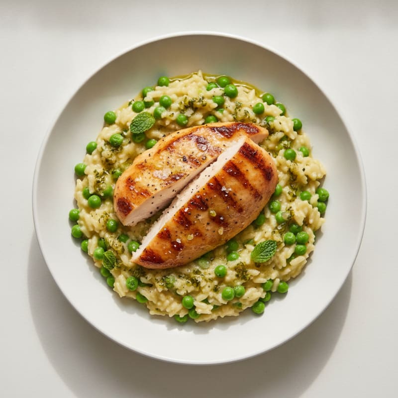 Sweet Pea and Mint Risotto