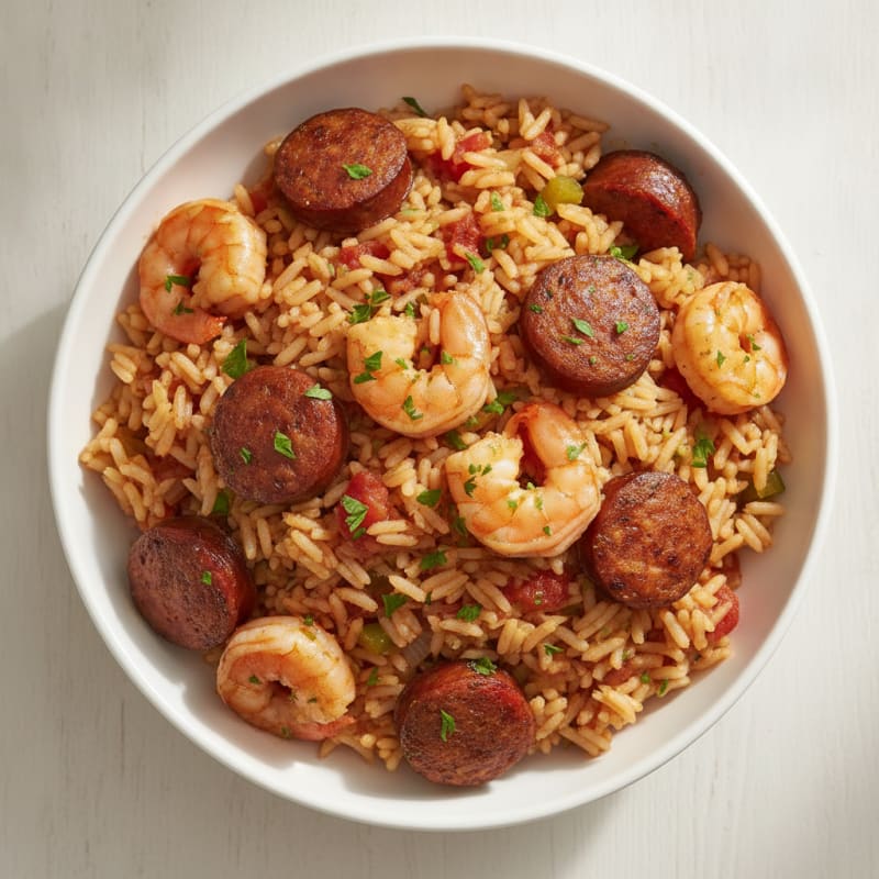 Creole Shrimp and Sausage Jambalaya