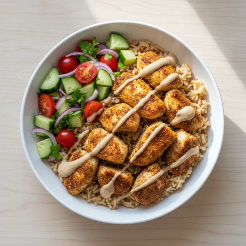 Chicken Shawarma Rice Bowl