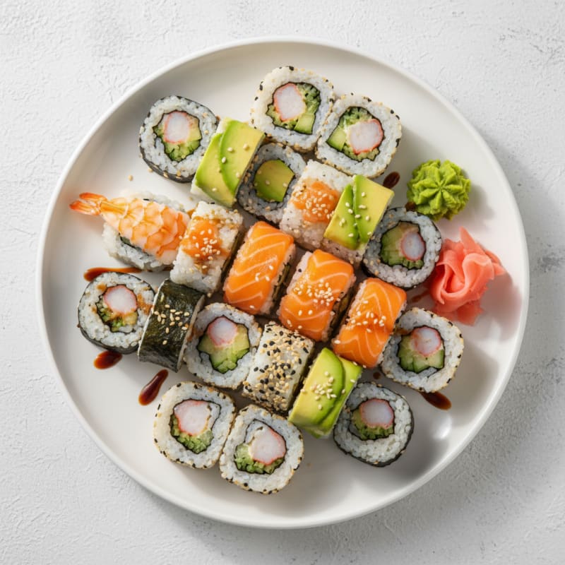 Assorted Fresh Sushi Rolls
