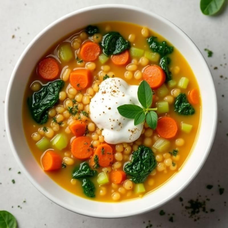 Creamy Golden Lentil Vegetable Soup