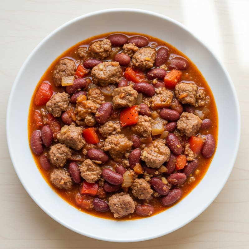 Smoky Ground Beef and Bean Chili