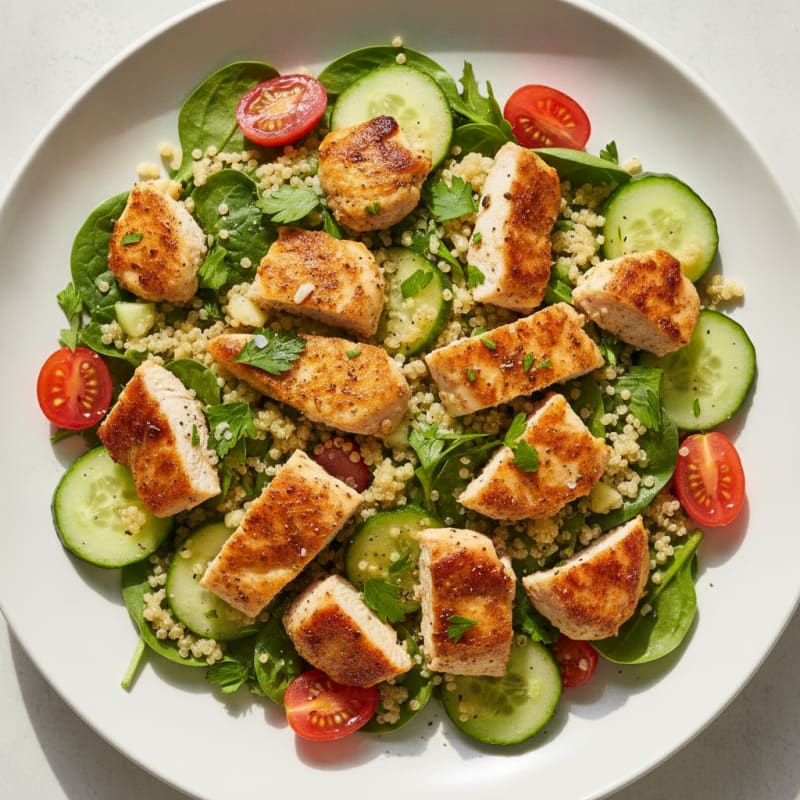 Lemon Herb Chicken and Quinoa Salad