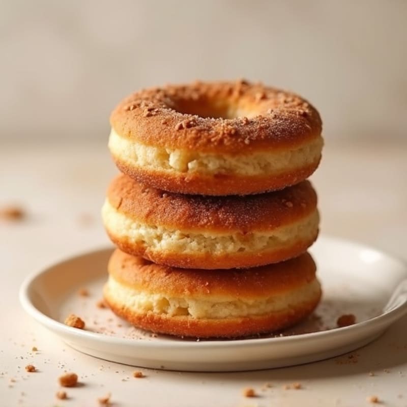 Baked Maple-Cinnamon Protein Donuts