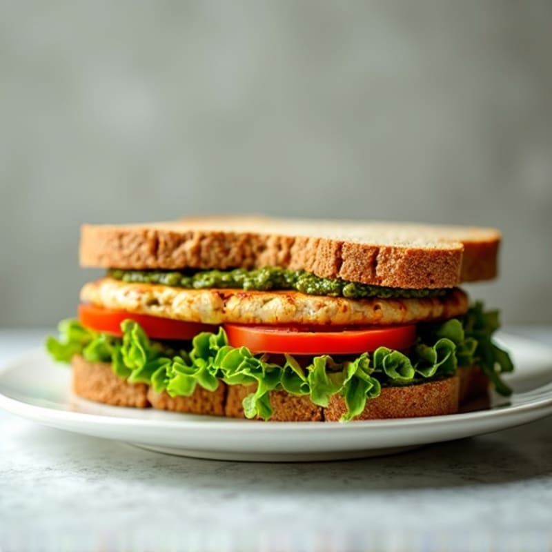 Healthy Pesto Chicken Sandwich