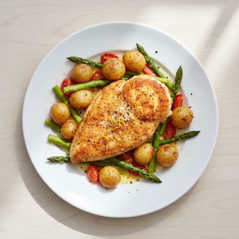 Crispy Lemon-Herb Chicken Breast