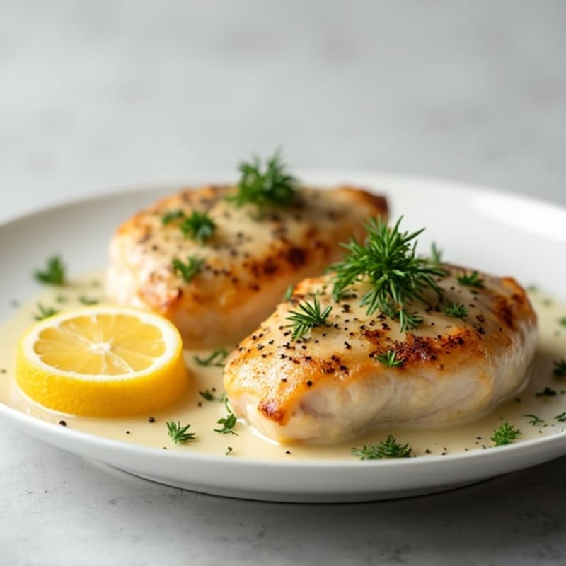 Creamy Greek Yogurt Herb Marinated Chicken Thighs